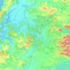 Mapa topográfico Los Lagos, altitud, relieve