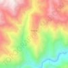 Mapa topográfico Quishuar, altitud, relieve
