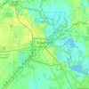 Mapa topográfico Beaumont, altitud, relieve