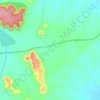 Mapa topográfico Amola, altitud, relieve