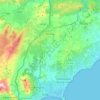 Mapa topográfico Benisa, altitud, relieve