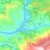 Mapa topográfico Puente de Domingo Flórez, altitud, relieve