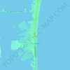 Mapa topográfico Cocoa Beach, altitud, relieve