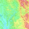 Mapa topográfico Asciano, altitud, relieve