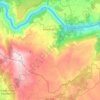 Mapa topográfico Parada de Sil, altitud, relieve