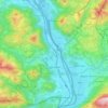 Mapa topográfico Oberaudorf, altitud, relieve