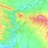 Mapa topográfico Cáseda, altitud, relieve