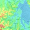 Mapa topográfico Henderson-Massey, altitud, relieve