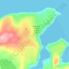 Mapa topográfico Canadian Forces Station Alert, altitud, relieve