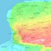 Mapa topográfico Aguadilla, altitud, relieve
