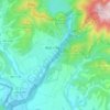 Mapa topográfico Aoiz, altitud, relieve