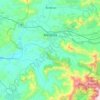Mapa topográfico Melipilla, altitud, relieve