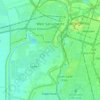 Mapa topográfico West Sacramento, altitud, relieve