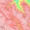Mapa topográfico Provincia de Jauja, altitud, relieve