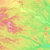 Mapa topográfico Aguarico, altitud, relieve