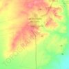 Mapa topográfico Las Mercedes del Llano, altitud, relieve