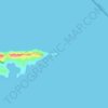 Mapa topográfico Tragonera, altitud, relieve