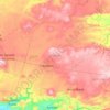 Mapa topográfico Arandas, altitud, relieve
