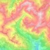 Mapa topográfico Réallon, altitud, relieve