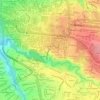 Mapa topográfico Morenos, altitud, relieve