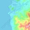 Mapa topográfico Perímetro Urbano Santa Marta, altitud, relieve