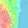 Mapa topográfico Tamaulipas, altitud, relieve