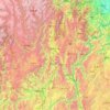 Mapa topográfico Liangshan, altitud, relieve