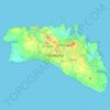 Mapa topográfico Menorca, altitud, relieve