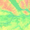 Mapa topográfico Manacapuru, altitud, relieve