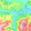 Mapa topográfico Arredondo, altitud, relieve