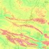 Mapa topográfico Almodóvar del Campo, altitud, relieve
