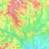 Mapa topográfico Villafranca del Bierzo, altitud, relieve