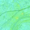 Mapa topográfico Tiel, altitud, relieve