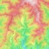 Mapa topográfico Moulinet, altitud, relieve