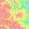 Mapa topográfico Canchayllo, altitud, relieve