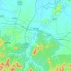 Mapa topográfico 誓节镇, altitud, relieve