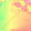Mapa topográfico Қармақшы ауданы, altitud, relieve