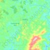 Mapa topográfico Rodeiro, altitud, relieve