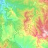 Mapa topográfico Granera, altitud, relieve