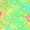 Mapa topográfico Перник, altitud, relieve