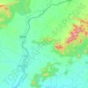 Mapa topográfico Podia, altitud, relieve