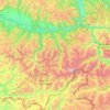 Mapa topográfico Катандинское сельское поселение, altitud, relieve