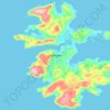 Mapa topográfico Rolvsøya, altitud, relieve
