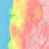 Mapa topográfico Provincia de Antofagasta, altitud, relieve