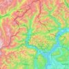 Mapa topográfico Verbano-Cusio-Ossola, altitud, relieve