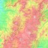 Mapa topográfico Pichincha, altitud, relieve