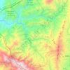 Mapa topográfico Pueblo Rico, altitud, relieve