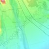 Mapa topográfico Florești, altitud, relieve