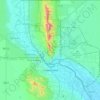Mapa topográfico El Paso, altitud, relieve