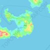 Mapa topográfico Μήλος, altitud, relieve